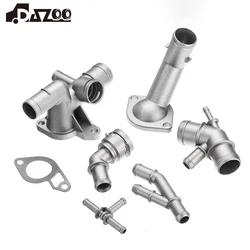 6PCS Car Aluminum Coolant Flange Upgrade Kit For VW Golf MK4 For Jetta GTI 1.8T 2000-2005 For Audi TT 1999-2006 A3  06A121133J