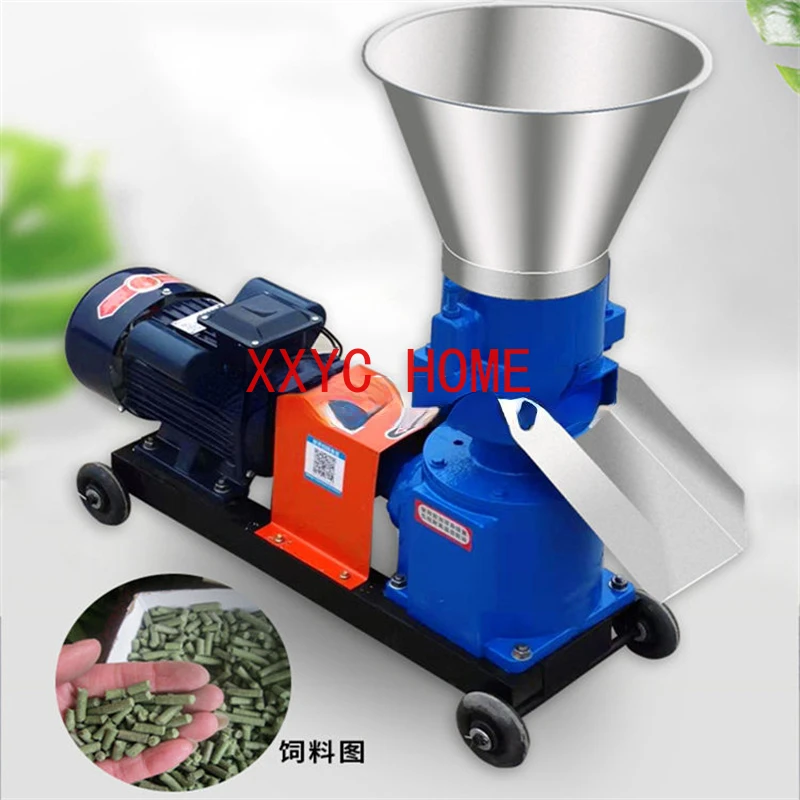 2024 Hot Sale Mini Cattle Animal Poultry Feed Pellet Mill Pelletizer Machine For Farm Self-Processing Wood Pellet Machine