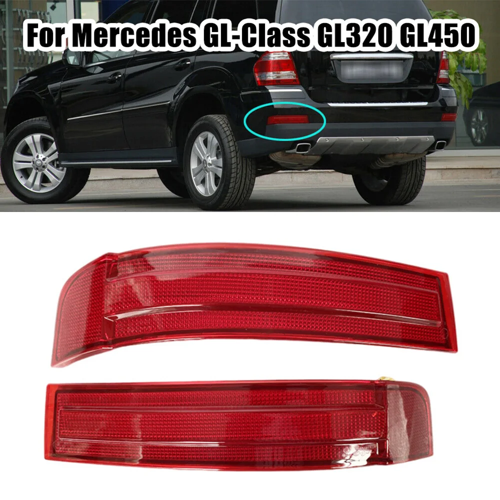 

For Mercedes-Benz X164 GL320 GL450 GL550 2007 2008 2009 Auto Rear Bumper Light Warn Light Red Reflector 1648201174 1648201274