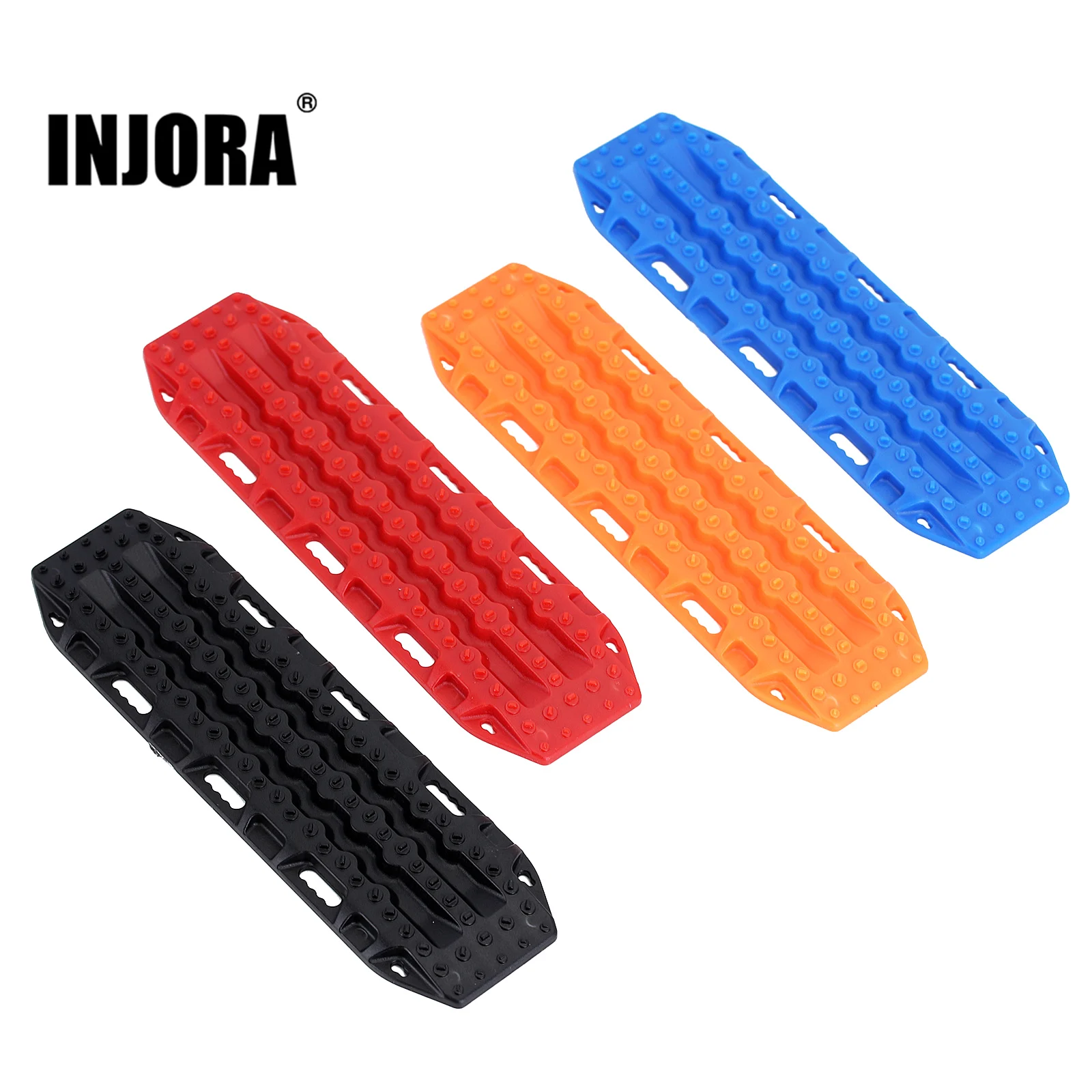 INJORA-tablero de recuperación de escalera de arena de plástico, 2 piezas, 134x39mm, para 1:10 RC Crawler TRX-4 TRX-6 Axial SCX10 Redcat Gen8 VS4-10