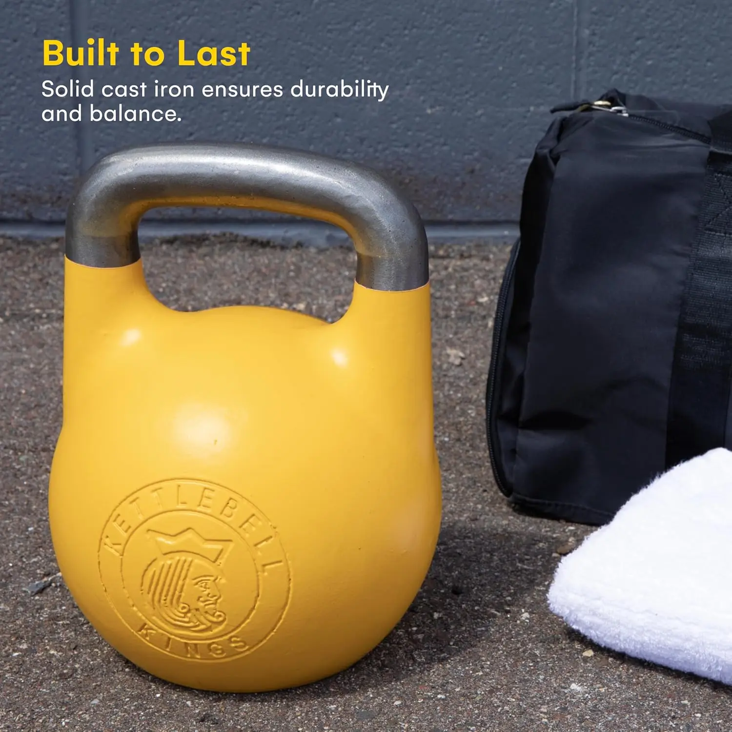 Home Gym Strength Training, Iron Material, Red Color, Competition Kettlebells with 33mm Handle for Men and Women