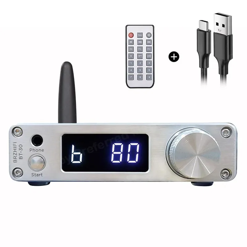 BRZHIFI-BT30 high definition LDAC Bluetooth 5.1 Receiver Fever ES9038 Audio Decoder APTX-HD