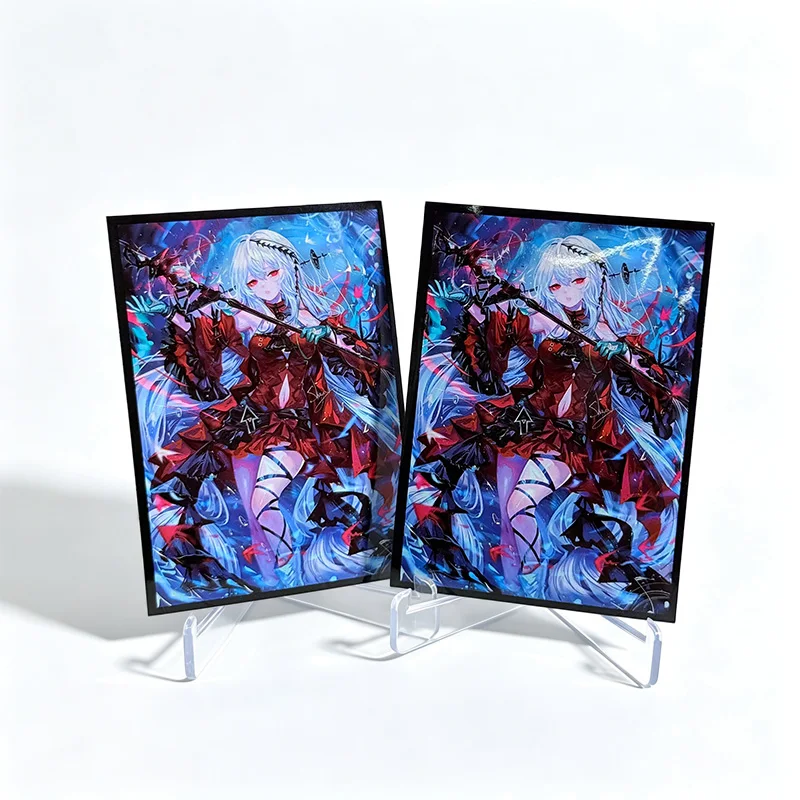 60PCS 67x92mm Anime Card Sleeves Cartoon Character Pattern Printed Deck Protector Sleeves Trading Card Covers for TCG Game Cards