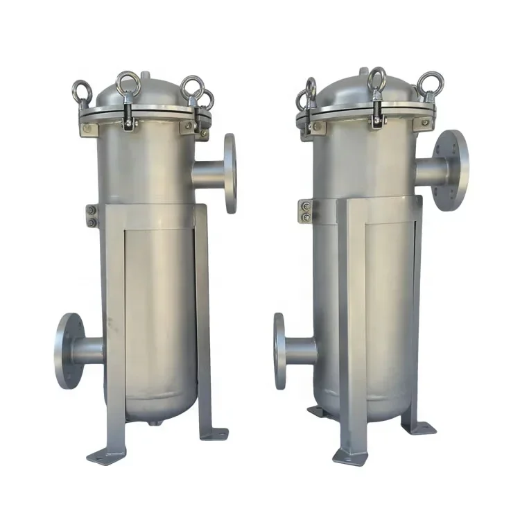 Food Grade High Flow Rate 304 Stainless Steel Bag Housing Filter Oil Filter Processing hine for Coconut Oil Purification