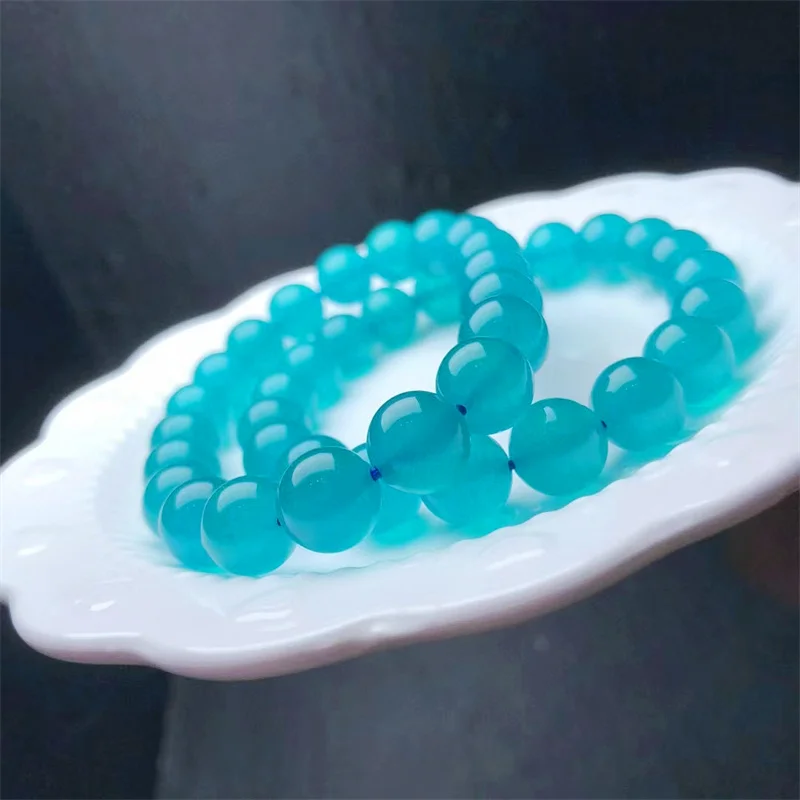 

Natural Amazonite Bracelet Handmade Fortune Energy Bangle Mineral Woman Amulet Healing Jewelry Gift 1PCS 10MM