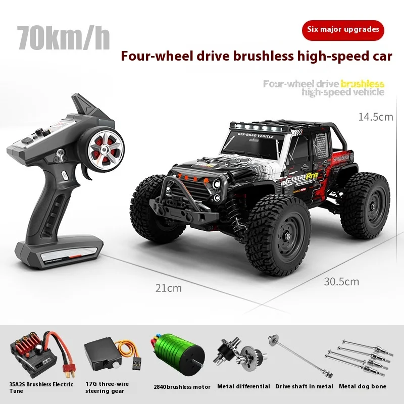 New SCY 16103 RC Car Full-Scale Off-Road High-Speed RC Car 70KM/H Four-Wheel Drive Jeep Car Model Boy Birthday Gift Toys