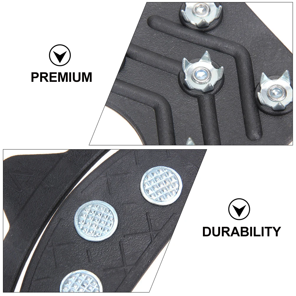 

Steel Teeth Anti Shoe Covers Ice Claws Outdoor Crampons Non Skid Cleats Accessories for Climbing Mountaineering Hiking
