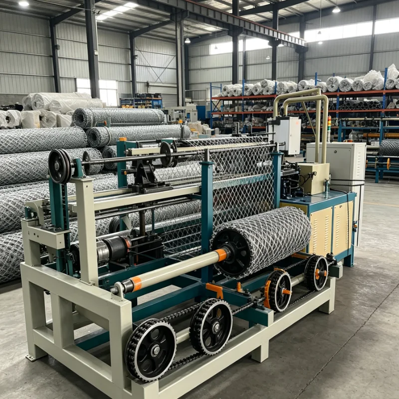 Customized Hexagonal Mesh Machine Chain Link Fence Weaving Equipment for Factory Production