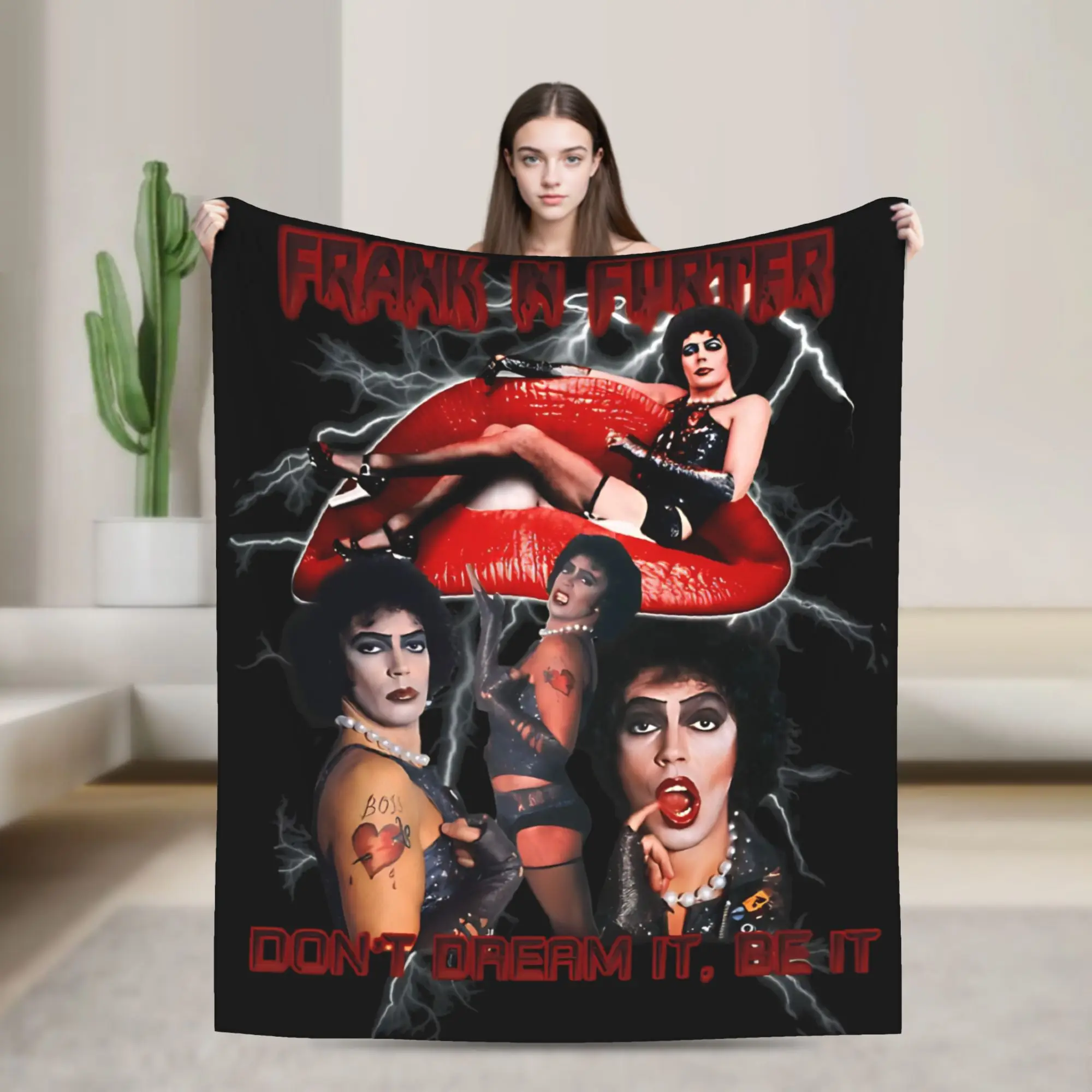 Frank Horror Movie Blankets Summer Air Conditioning The Rocky Horror Picture Show Soft Throw Blanket for Home Office Bedspreads