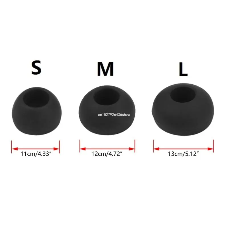 Ear Tips for In Ear Headphones, Inner Hole 4mm 3Pairs Soft Silicone Earbud Tips Eartips for FLASH Headphones Dropship image 6