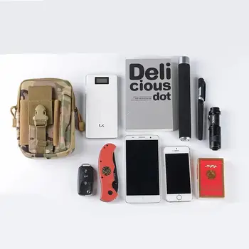 Torba biodrowa Molle, wielofunkcyjna, taktyczna, kabura, pasek na talię, portfel, torebka, etui na telefon 6 best sales torba na wiele telefonów - №6