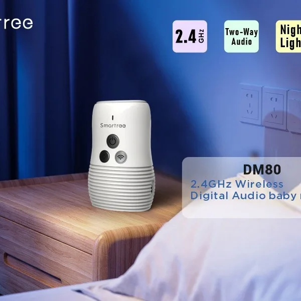 Baby Caregiver Kids Walkie-Talkie Music Soothing Baby Toys Two Way Voice Night Light view 3