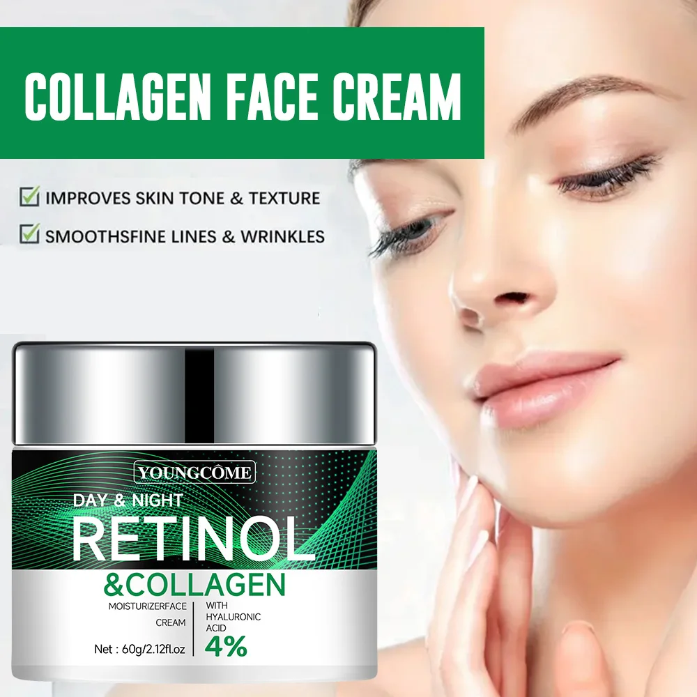 Retinol Collagen Facial Moisturizer Increase Skin Elasticity Smooth Fine Lines Protect Skin Moisture Barrier Promote Absorption