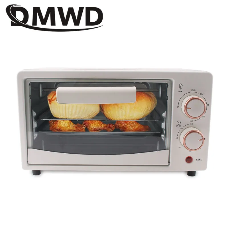 DMWD Mini Electric Oven Household Multifunctional Baking Roaster Timing Baking Grill Cake Pizza Breakfast Baking Machine 12L