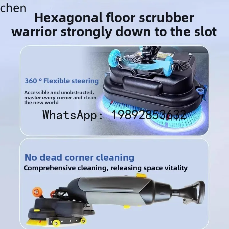 

Small Washing Machine Hotel Restaurant Workshop Hand Push Sweeping Suction Dragging Integrated Electric Mopping Machine