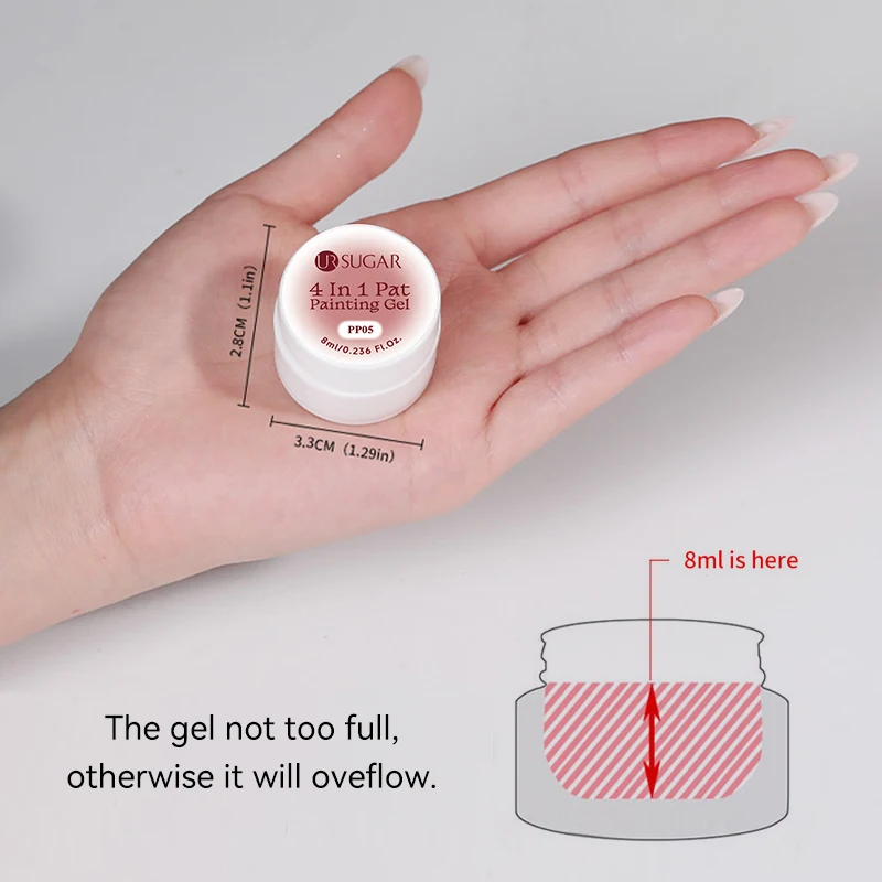 UR SUGAR الأحمر بات اللوحة هلام مسمار 4 في 1 شبه دائم نقع قبالة الأشعة فوق البنفسجية LED الأظافر المستخدمة لنمط ختم التدرج