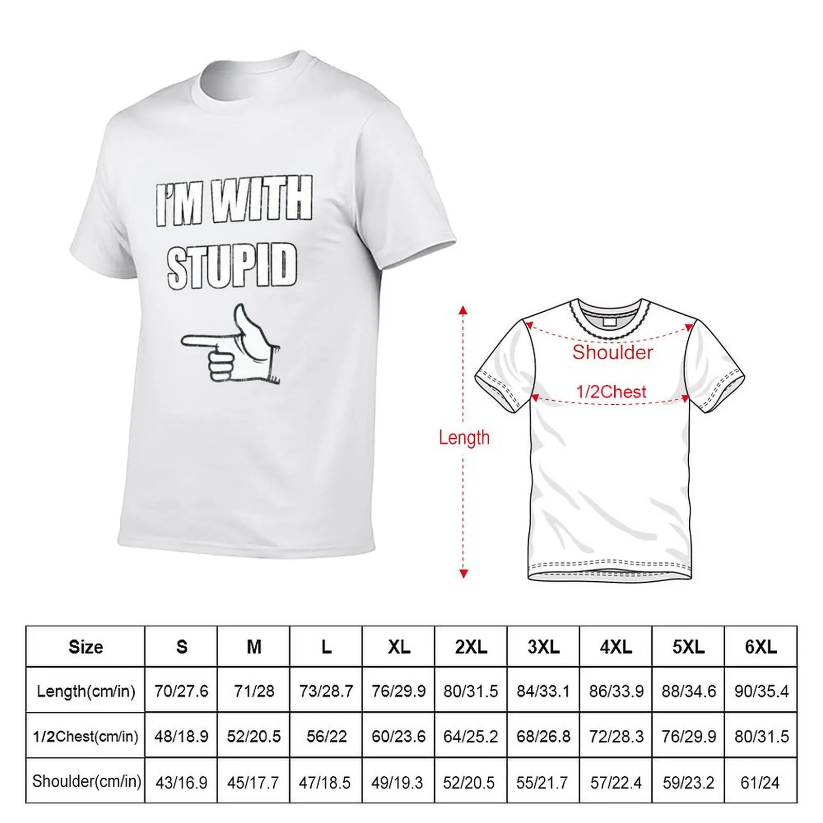 I'm with stupid T-Shirt Running Gym Short Sleeve Sports Tee