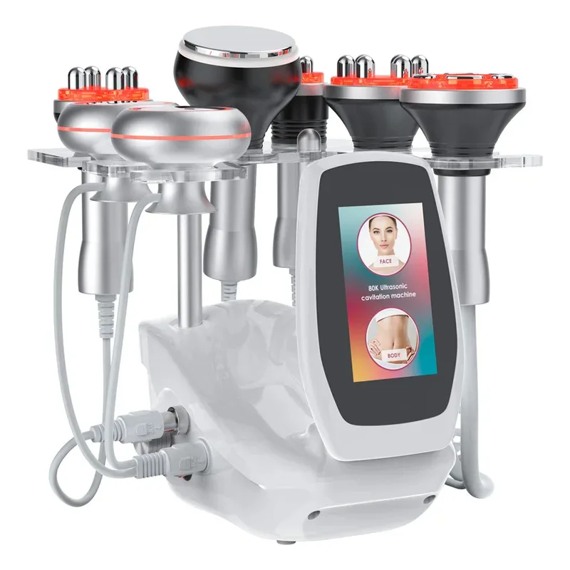 2025 6-in-1 RF 80K Cavitation Fat Reduction Body Sculpting System - Skin Tightening Device for Home Use
