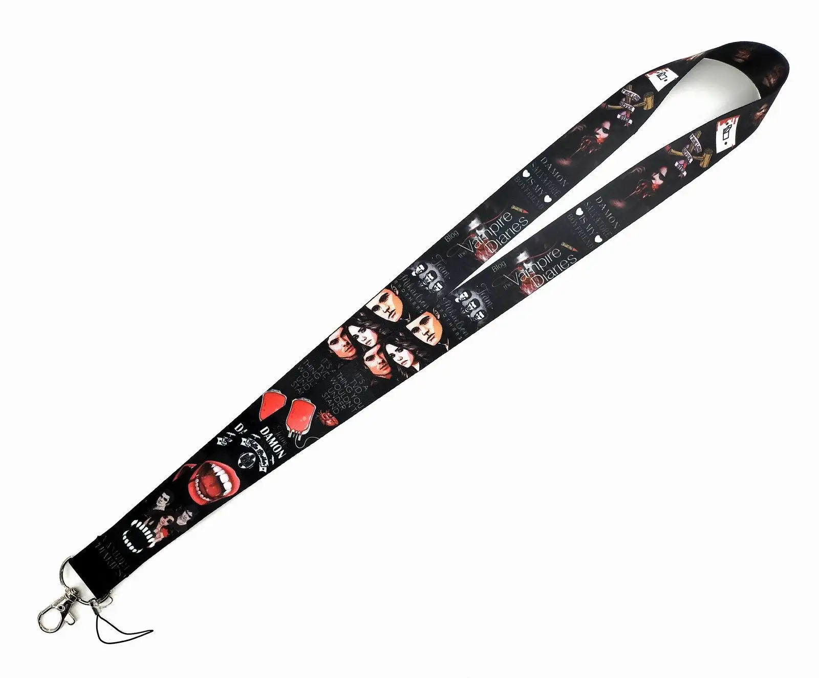 Disney Vampire Diaries Mobile Phone Straps Lanyard For Keys USB ID Badge Holder Keycord Neck Strap Necklace Keychain Lanyards