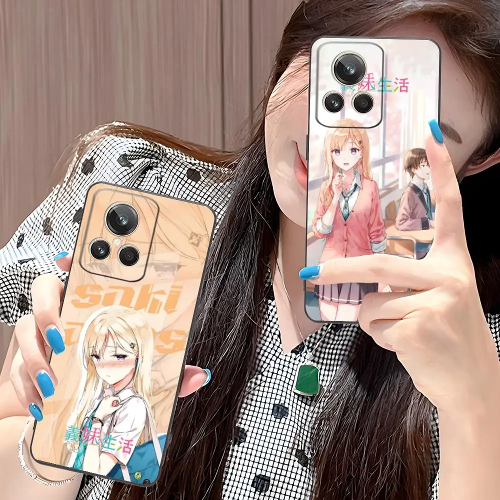 

Anime Gimai Seikatsu Phone Case for Realme 15 14 13 12 11 10 9 Pro Plus T i Lite 5G Soft TPU Shockproof Cover