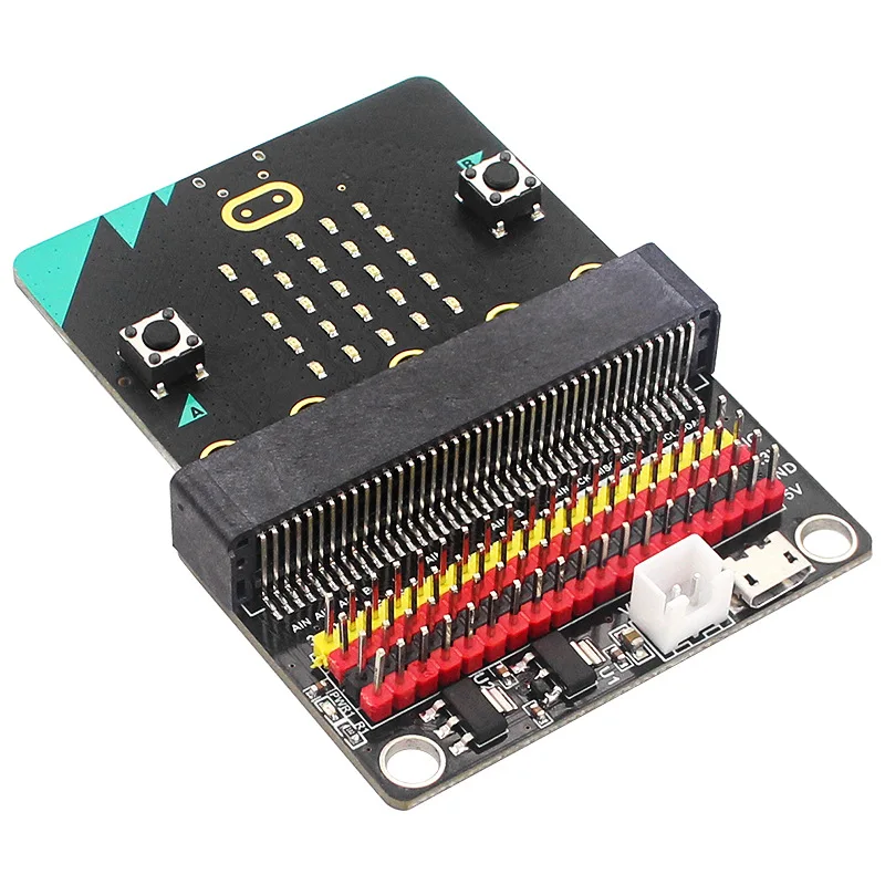 BBC micro:bit V2 Horizontal Breakout Board - IO Expansion Board for Teaching & Programming Experiments