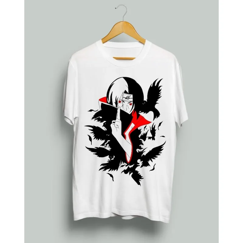 

2025 New Naruto Adult Children Cotton Animation T-shirt Comfortable Leisure Sports Breathable T-shirt Y2K Street ItachiT-shirt