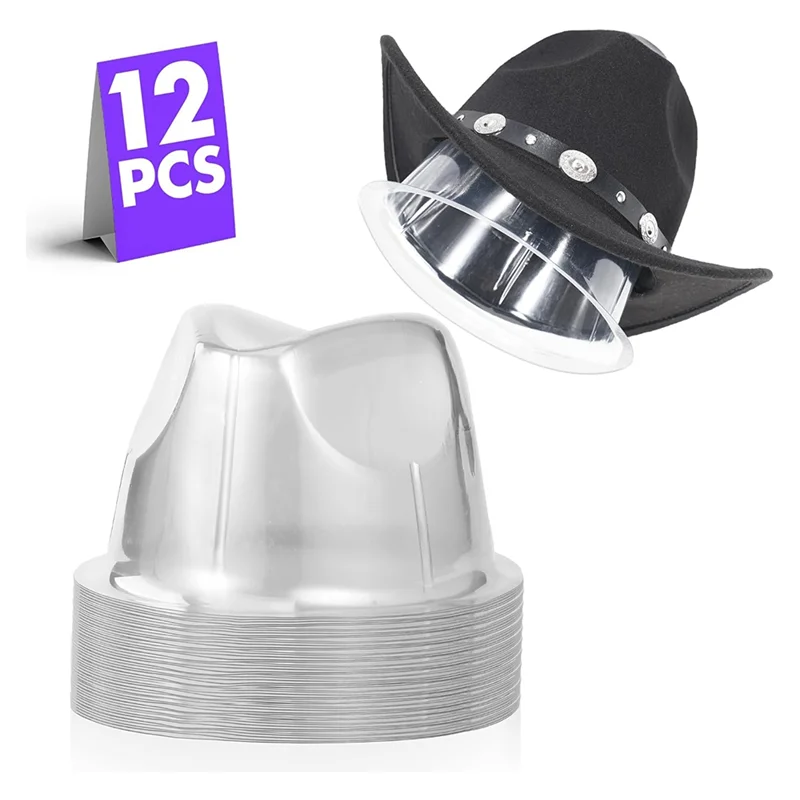 RMWIN-Untuk Topi untuk Beberapa Topi 12 Buah Rak Display Plastik Pembentuk Topi dengan Sisipan Pembentuk dan Tempat Topi Meja