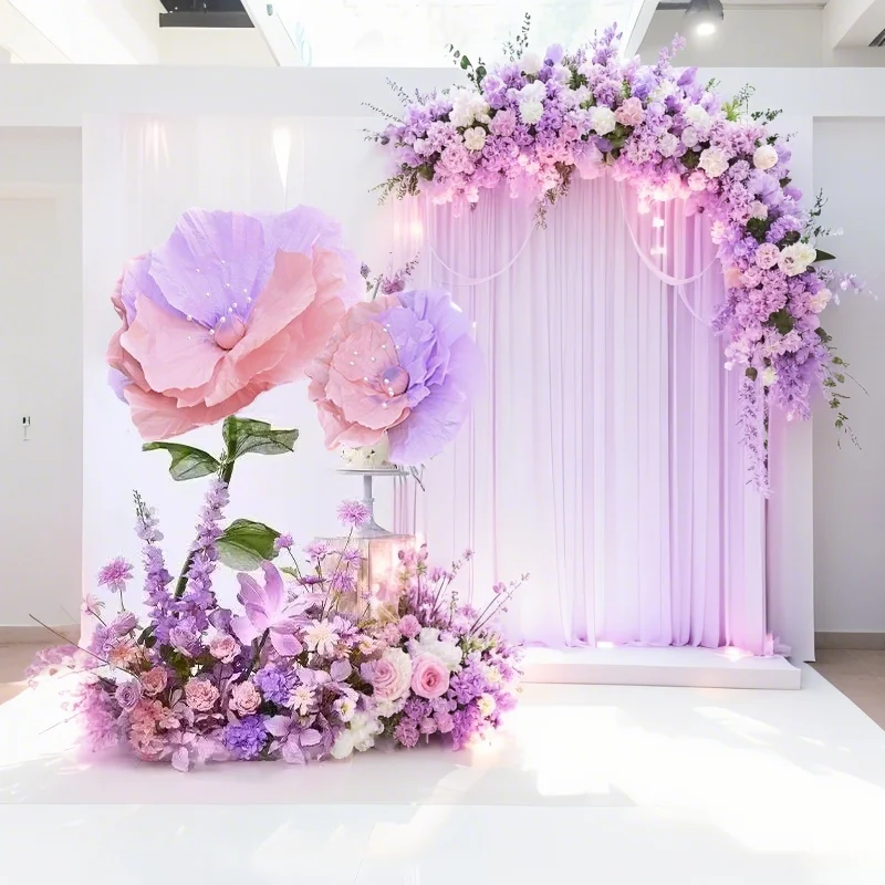 

Декоративные гигантские бумажные цветы для свадебного приема, дня рождения, открытого сада, вечеринки, душа невесты, детского душа, магазина, окна дома