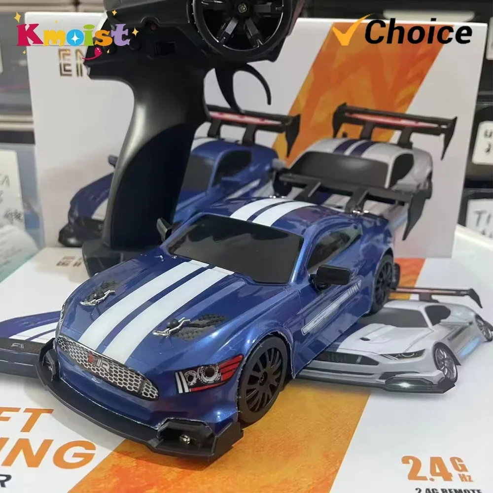 RC Drifting Car 1/24 4WD 30km/H High Speed LED Lights Gyro 2.4Ghz Remote Control with PVC Shell Electric Toys for Boys Kids Gift