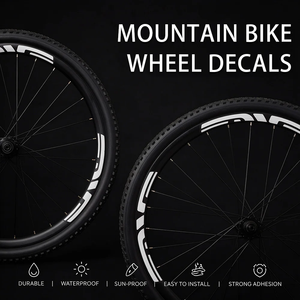 13Pcs ENVE MTB Wheel Rim Decals UV‑Resistant Vinyl Decals For 26 27.5 29 Inch Mountain Bike Wheel Decals