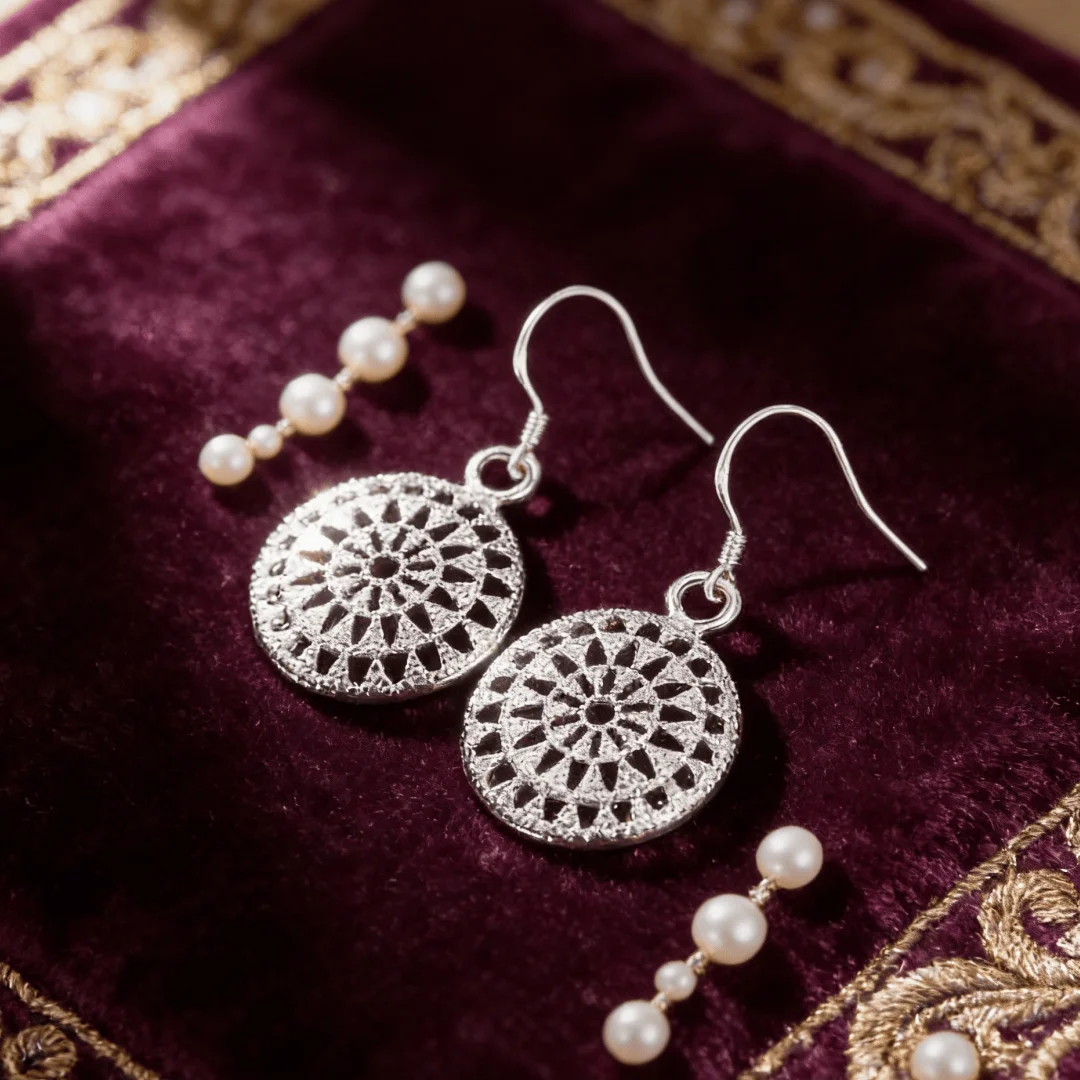 925 Sterling silver Ethnic Earrings drop for lady women wedding engagement Costume jewelry noble beautiful party Holiday gifts
