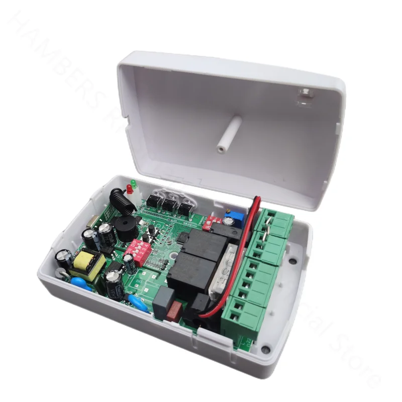 110V 220V Control Board For Motor Garage Door Roller Shutter Auto Gate 433mhz Control Panel With Remote Transmitter