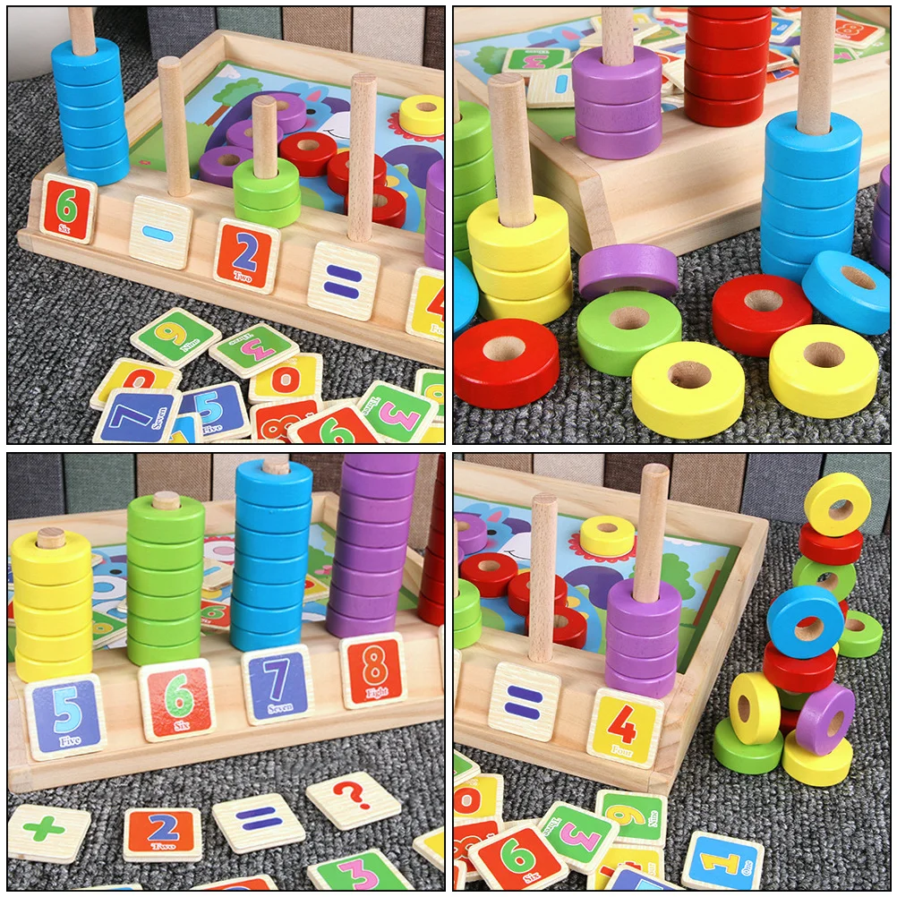 

Wooden Abacus Arithmetic Box Number Learning Toy Kids Counting Tool Educational Toy Strong Smooth Coordination