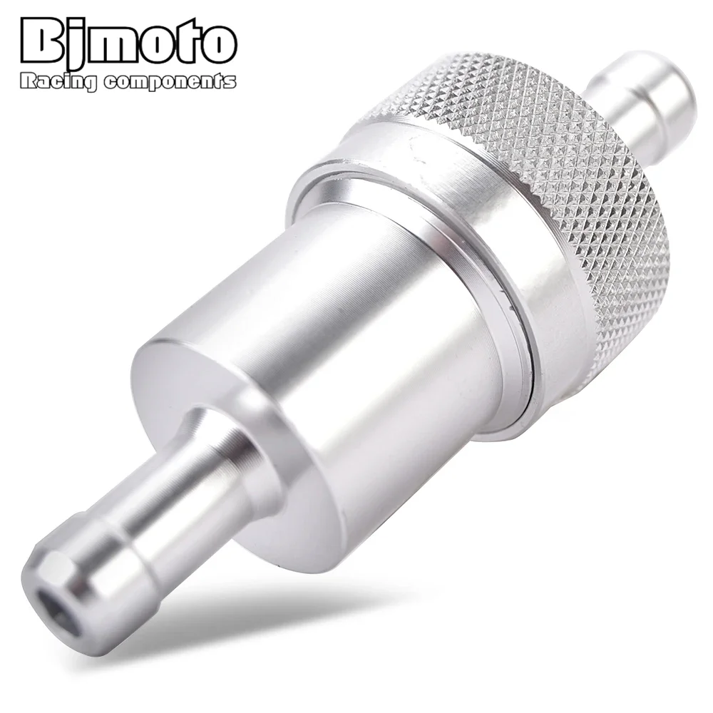 8MM Aluminum Anodized Fuel Filter with Bronze Elemnt 40 Micron 5/16\'\' Fuel Oil Filter Gasoline Separator