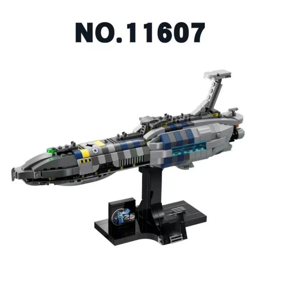 IN STOCK 599pcs Invisible Hand Spaceship Building Blocks Assembling Fit 75377 Bricks Model Toys for Children Birthday Gift Set