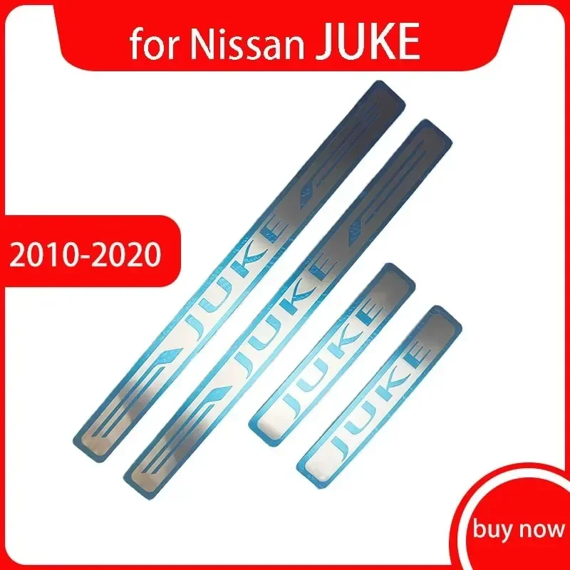 for Nissan JUKE 2010 2011 2012 2013 2014 2015 2016 2017 2018 2019 2020 Car Door Sill Scuff Plate Cover Trim Car Accessories view 2