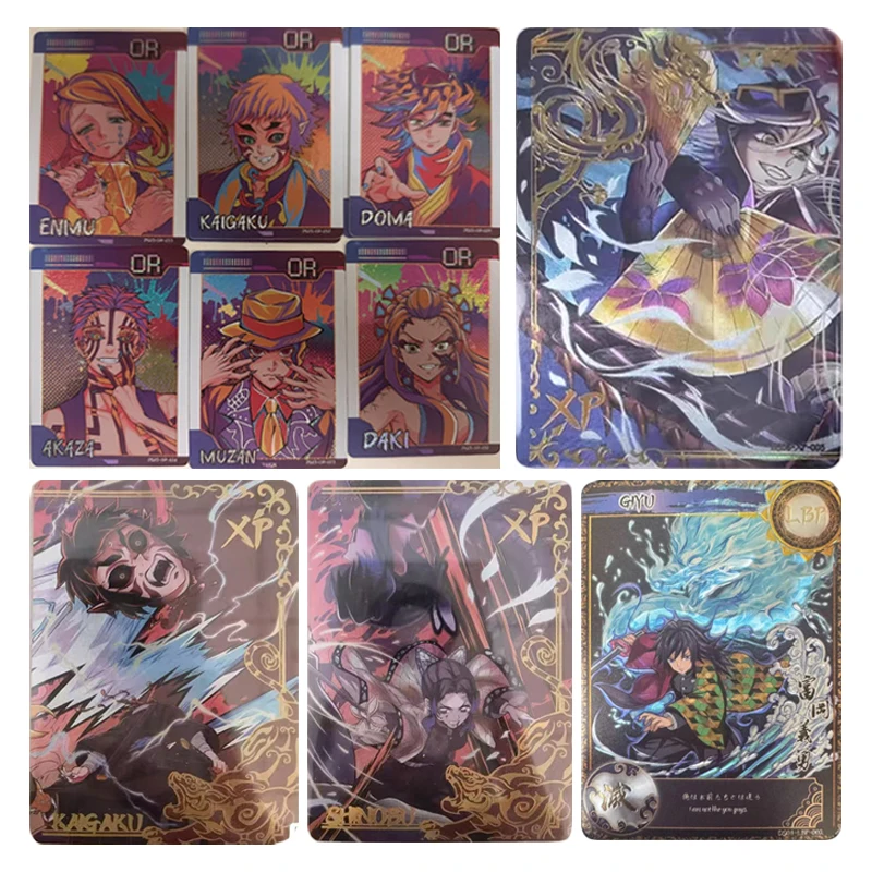 cartes-a-collectionner-japonaises-d'anime-aikaho-demon-slayer-lbp-ar-xp-tsugikuni-yoriichi-douma-cadeaux-de-noel-et-d'anniversaire-jouets-pour-enfants