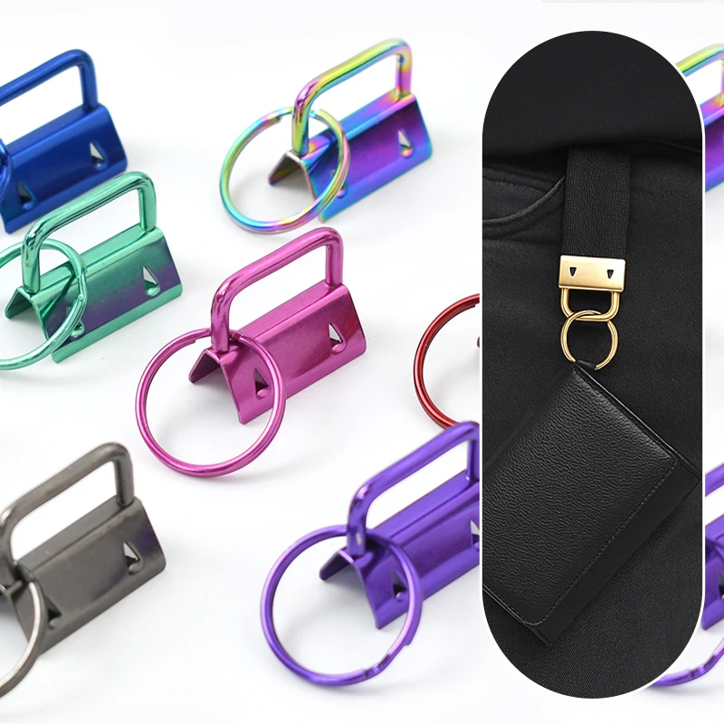 

5/10/20Pcs Meetee 25mm Metal Webbing Tail Clip Buckles for Keychain Belt Strap O Ring End Hook Clasp DIY Hardware Accessories