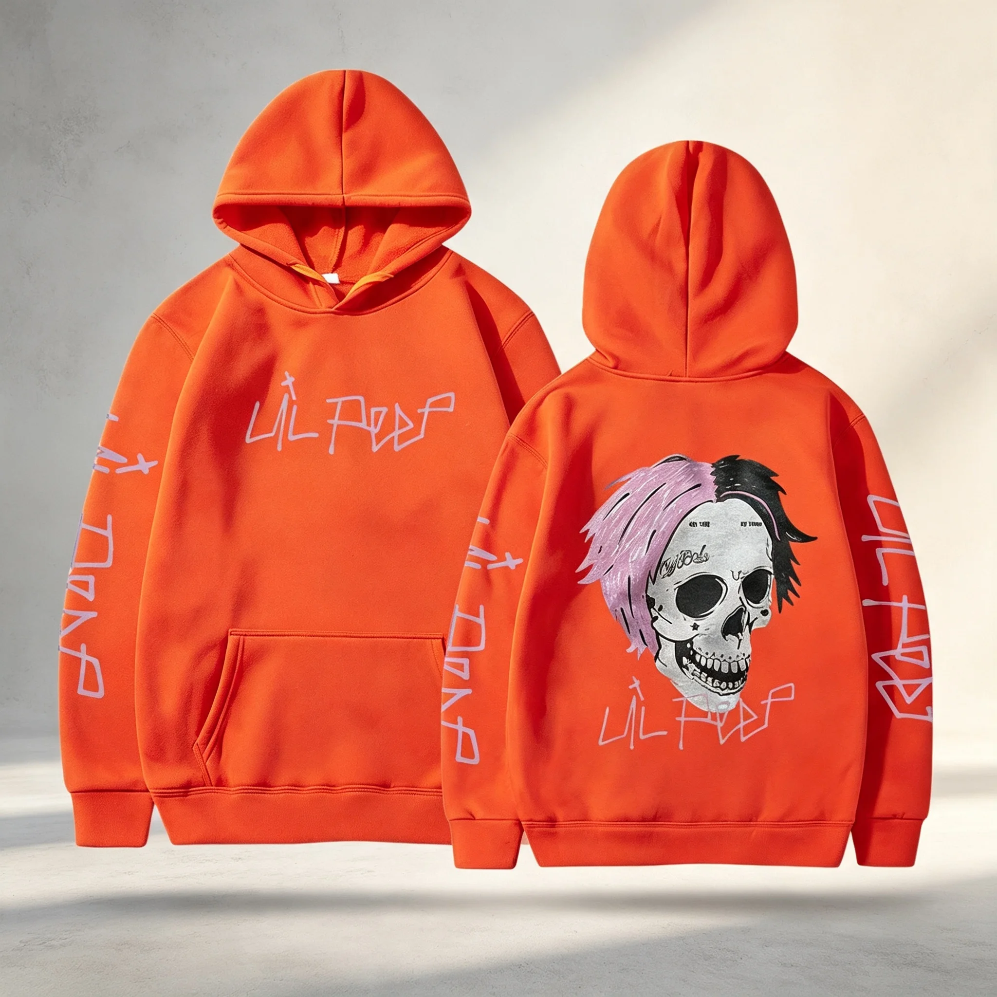 Rapper Lil Peep Cry Baby Hoodies Herrenbekleidung Mode Vintage Hip Hop Oversized Sweatshirts Gothic Harajuku Pullover Streetwear – Detail 9