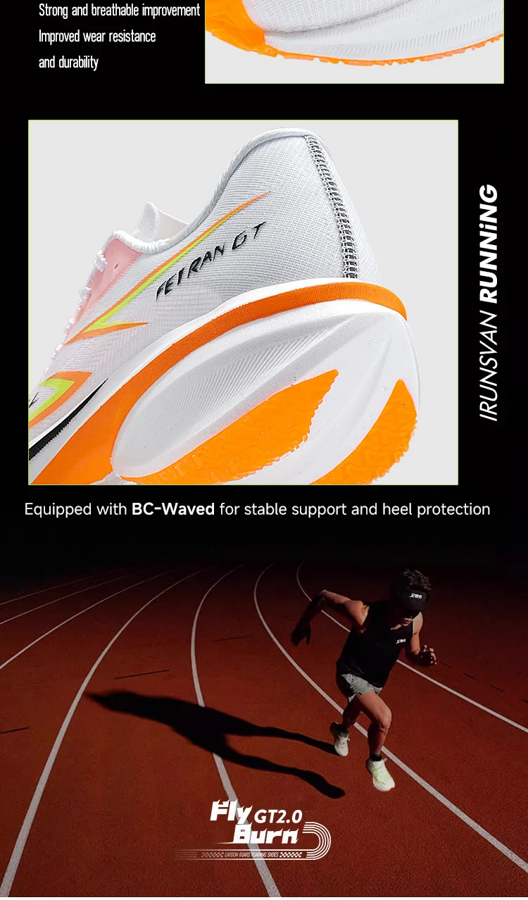 IRUNSVAN Professionelle Marathon-Carbonplatte für Herren, dämpfende Stoßdämpfung, atmungsaktiv, leicht, Laufschuh 106 – Detail 21