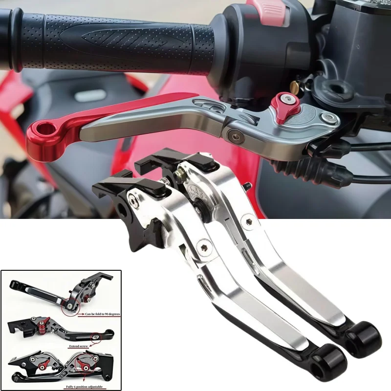 

Motorcycle Parts Handle Levers For Ducati 996/998/B/S/R 1999-2003 748/750SS 1999-2002 Brake Lever Set Foldable Adjustable