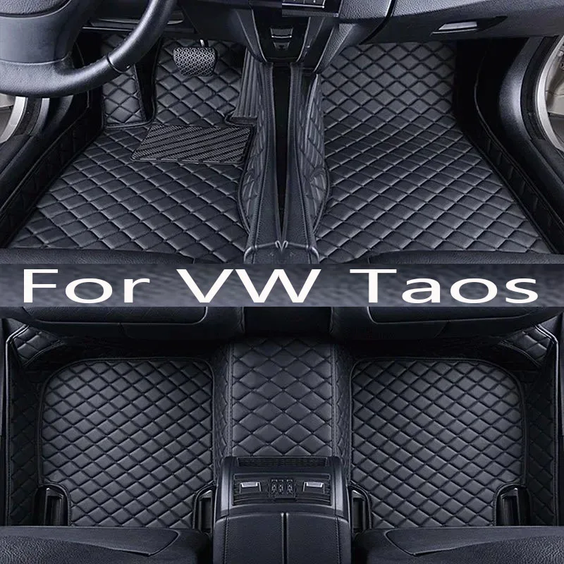 Floor Mats For VW VW Taos Tharu 2020~2023 Waterproof Tapetes Para Automovil Car Mats Alfombra para Auto Car Accessories