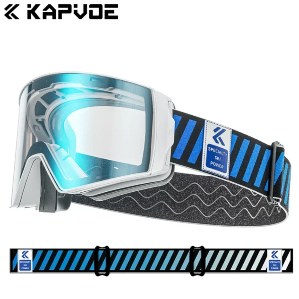 

Kapvoe Photochromic Ski Goggle Snowboard Anti-Fog Mask for Men Women Eyewear Kit UV400 Protection Snow Glasses Snowmobile Winter