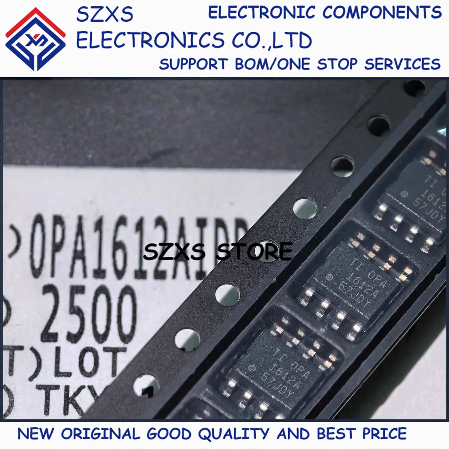 New Original 10Pcs OPA1612A OPA1612AIDR OPA1612AID SOP-8 Audio Power Amplifier Chip IC Chip In Stock Good Quality