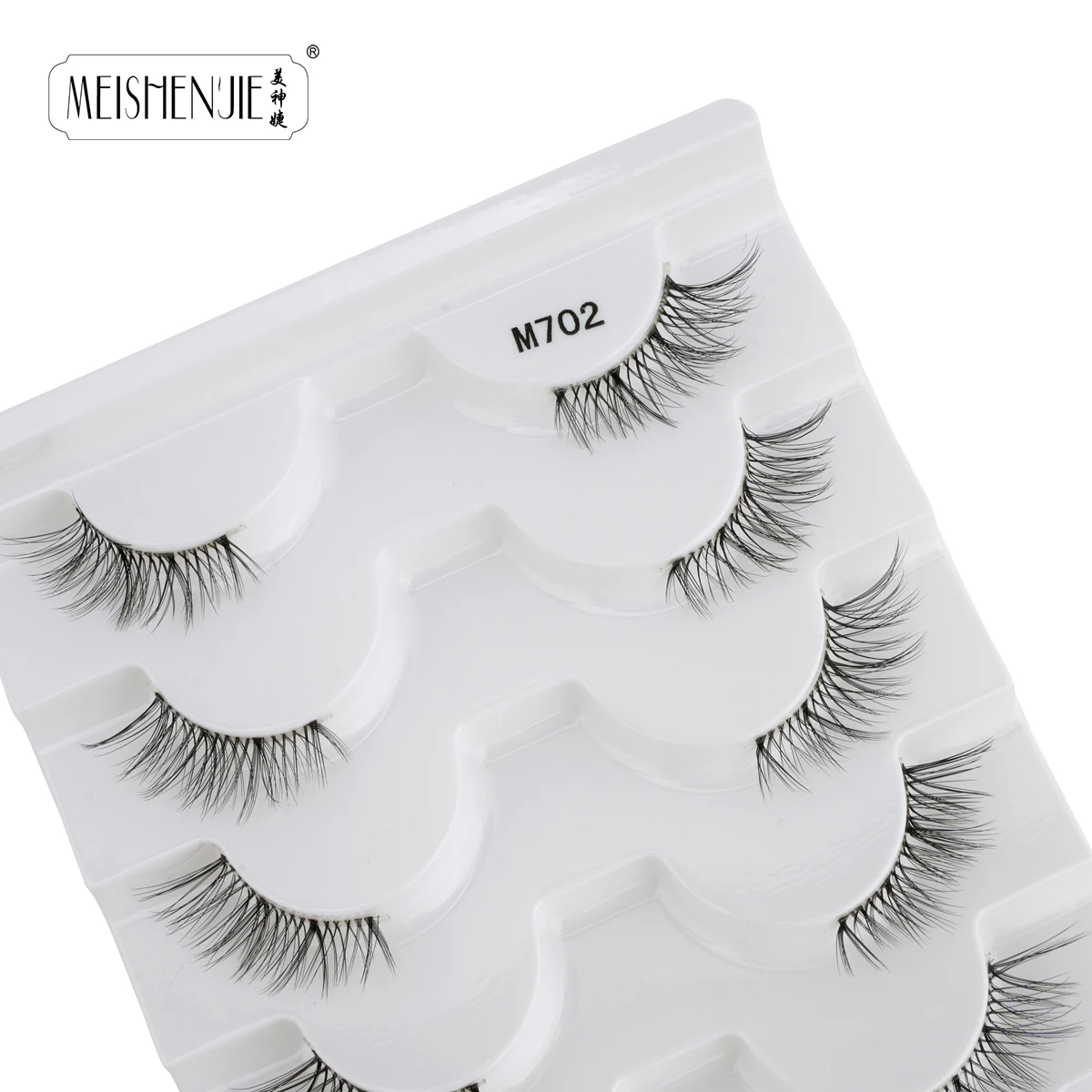 MEISHENJIE 7 paires demi-Cils de chat naturel longs vaporeux moelleux à la main doux Faux Cils outils de maquillage Faux Cils maquillaje