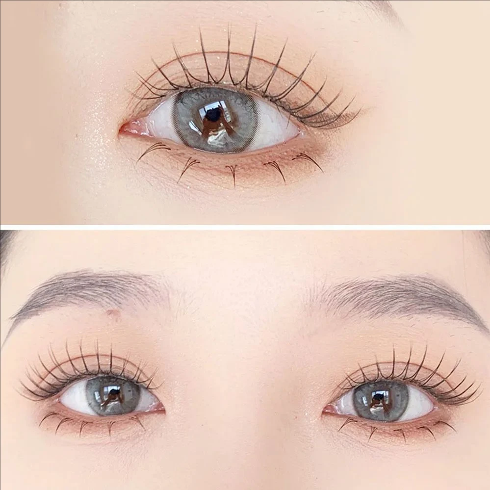 MJ 5 Pairs False Eyelashes A Type Eyelashes Upgraded Lash V-shaped 0.14mm Transparent Stem Soft Natural Eye Lashes Mink