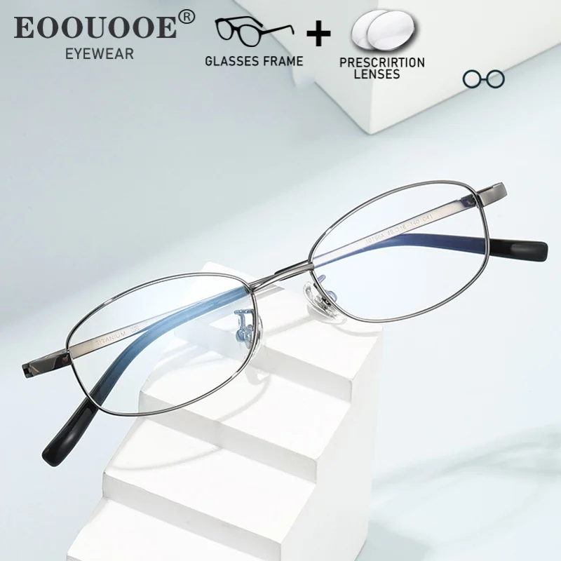 

Durable Daily Oval Eyeglass Men Optical Glasses Myopia Hyperopia Prescription Lenses Distance Single vision Reading Eyewear