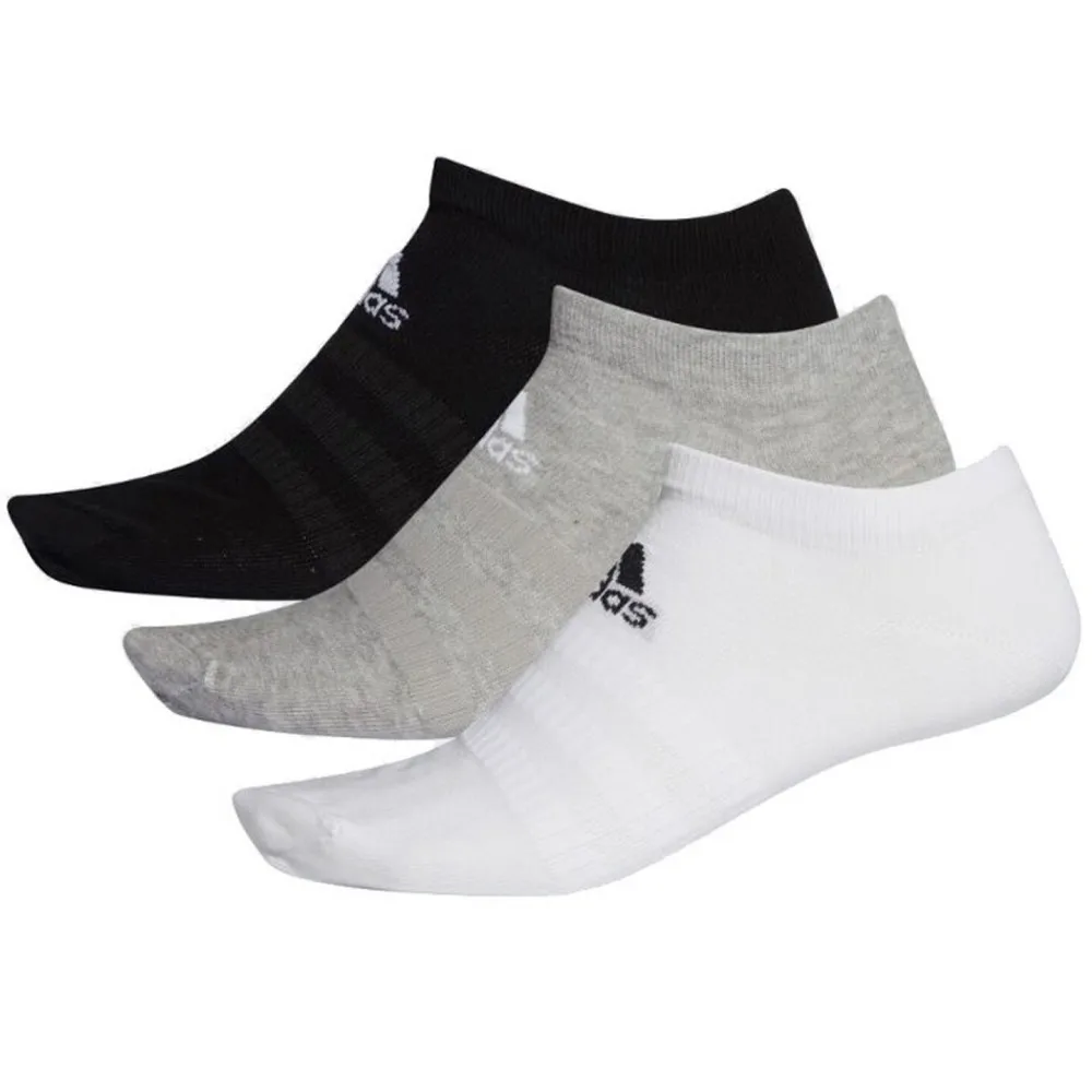 

Adidas Mid-Calf Sports Socks for Basketball, Running, and Casual Wear – 3-Pack in Black, White, and Gray DZ9400