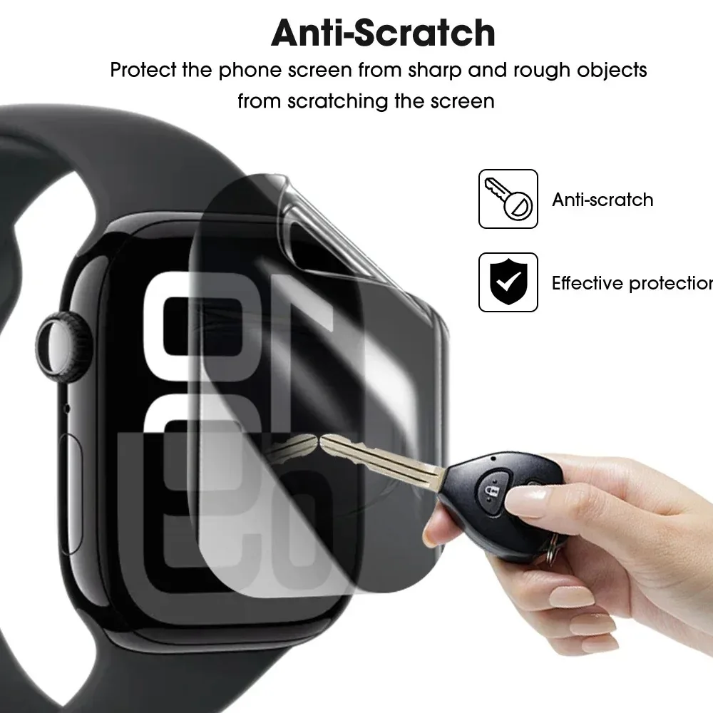1-5 шт. антишпионская гидрогелевая пленка для экрана Apple Watch Series 11 10 42 мм 46 мм защитная пленка для конфиденциальности серии IWatch
