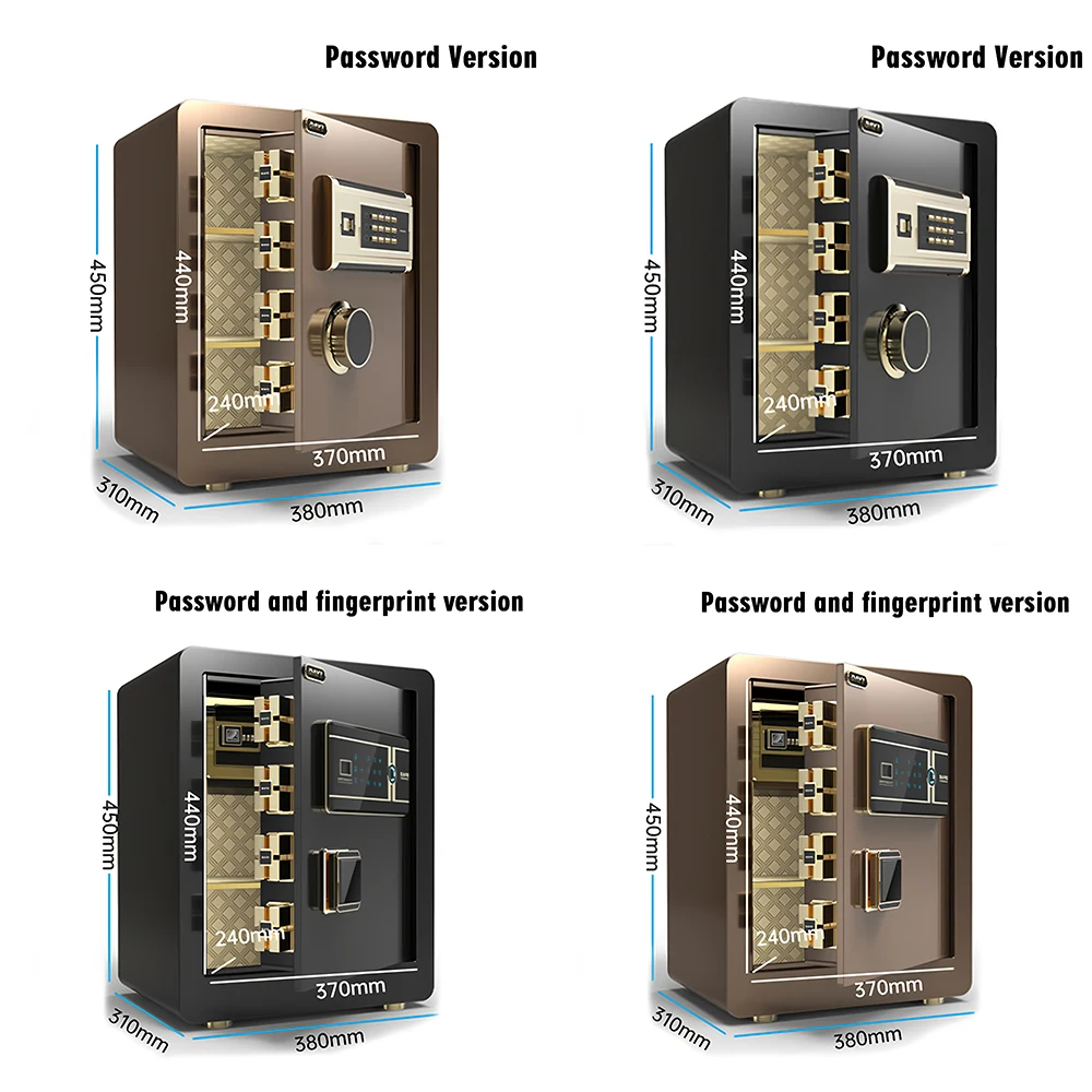 Security Safety Box Safe Fingerprint Hidden Form Small Household Safe Mini Fingerprint Storage Safe Full Steel Box